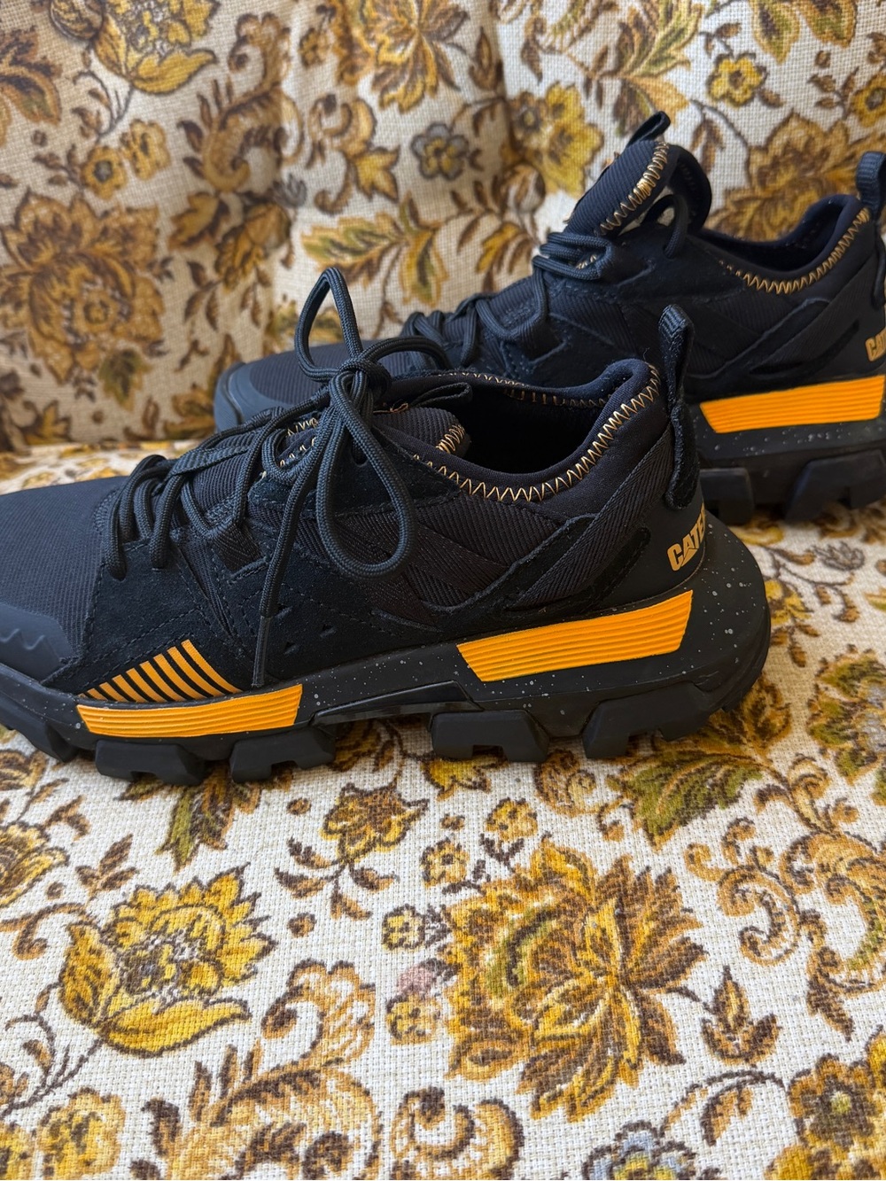 Caterpillar Raider Sport Sneakers Black/Yellow Men’s 5.5 / Women’s 7.5 - Picture 3 of 6